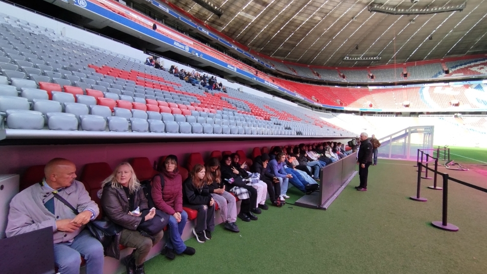 Foto Matej Kocjan Na stadionu Allianz Arena