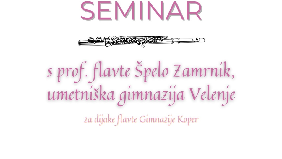 plakat Flavtistični seminar