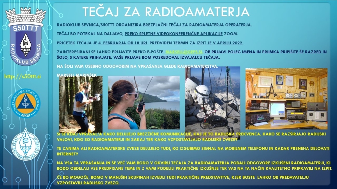 Radioamaterski tecaj objava1