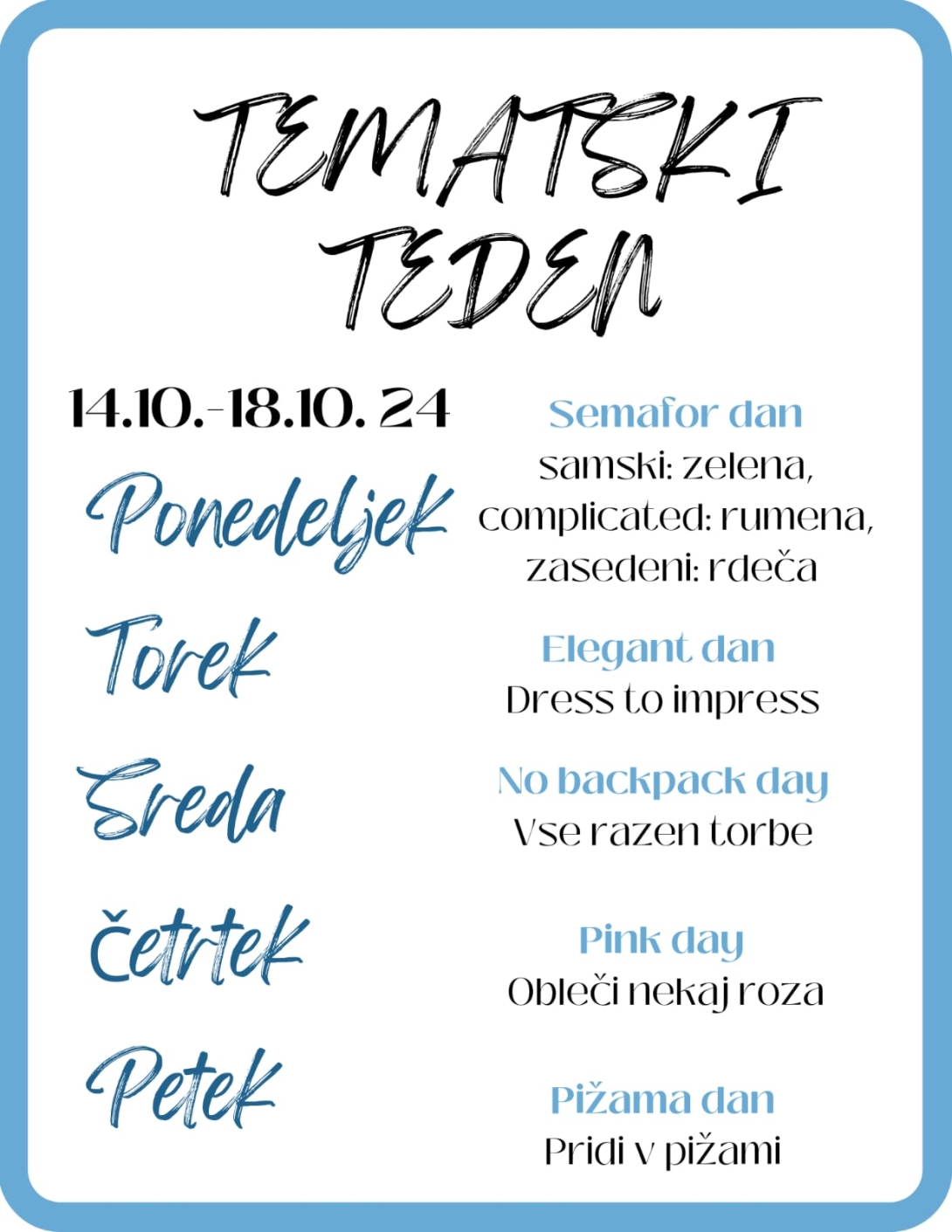 Tematski teden na Gimnaziji Koper